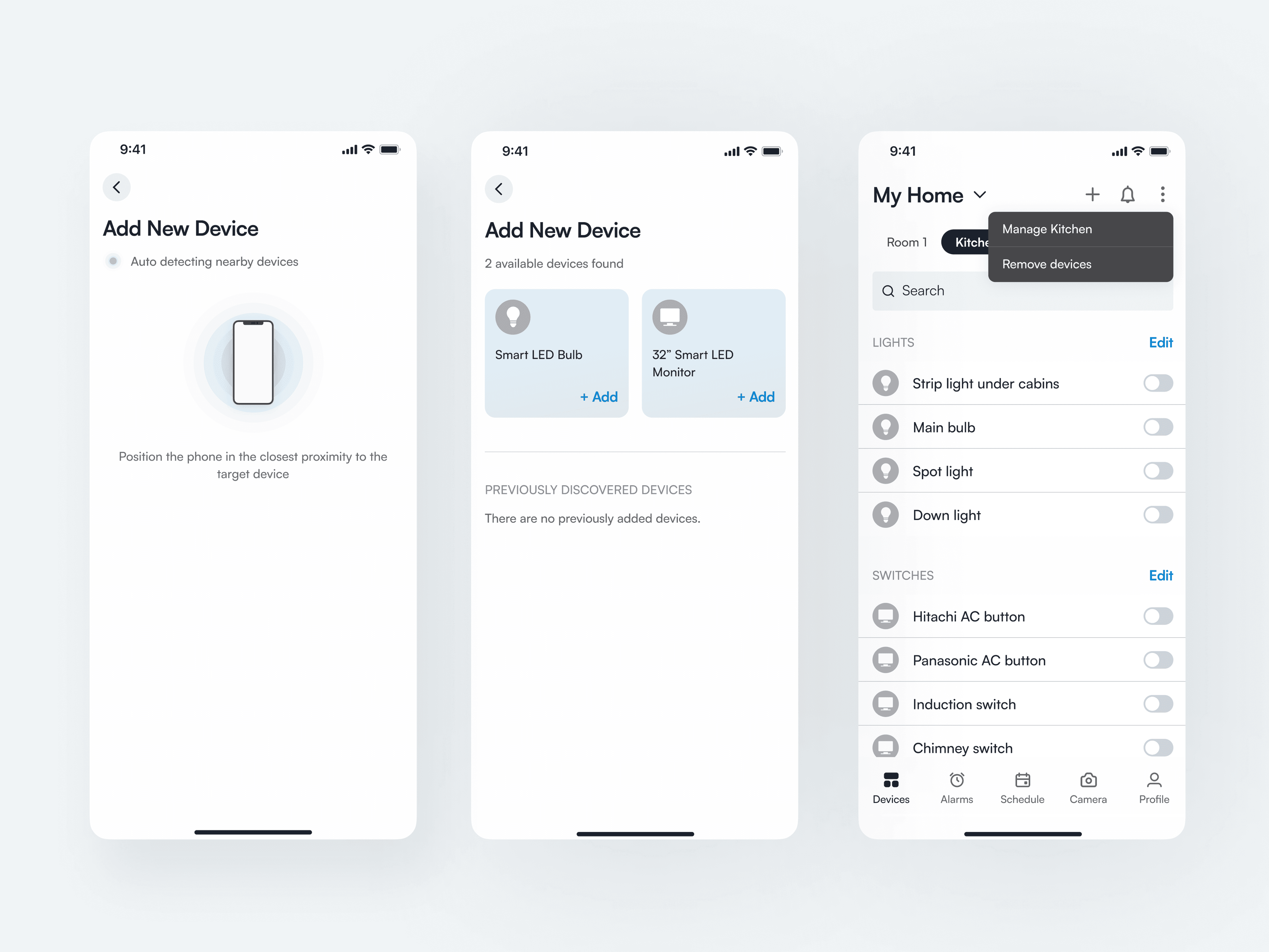 LinkUp device setup flow