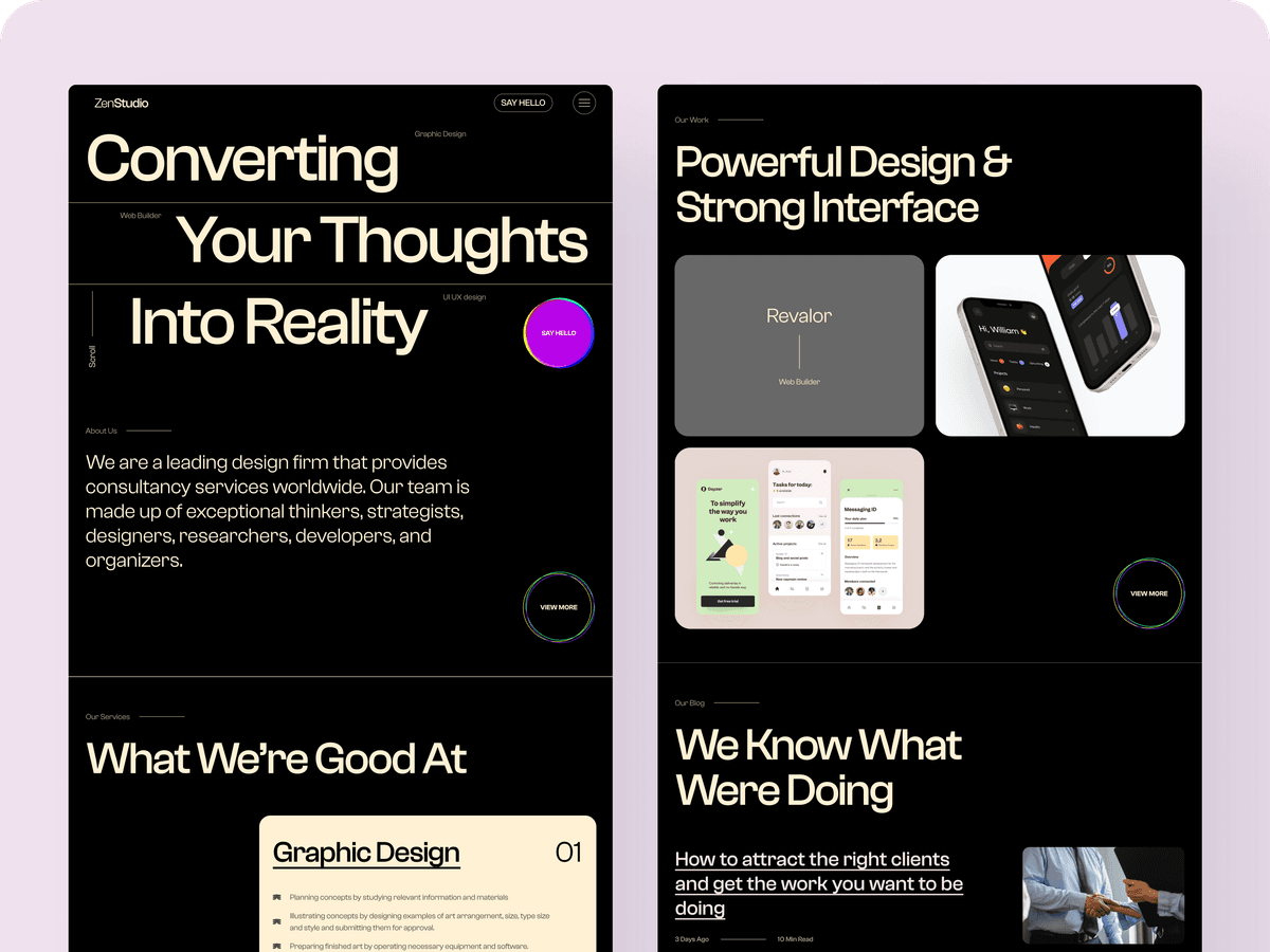 Crayonn design studio — B2B SaaS website redesign
